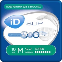 Подгузники iD slip super р-р М 10 шт/уп