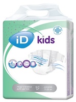 Подгузники для детей iD kids 11-25кг 92шт/уп