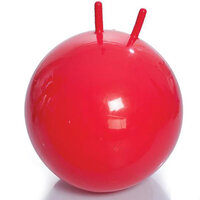 Мяч для занятий ЛФК с рожками, с насосом, 55см, красный арт.М-355