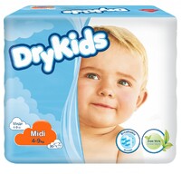 Детские подгузники Dry Kids 4-9 кг 30шт