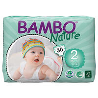 Детские подгузники BAMBO nature 2 mini 3-6 кг 30 шт