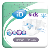 Подгузники для детей iD kids 15-30кг 30шт/уп