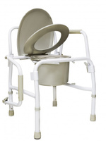Кресло-туалет с опускающимися подлокотниками Amrus AMCB6807