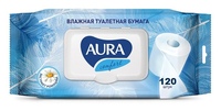 Влажная туалетная бумага AURA 120шт/уп